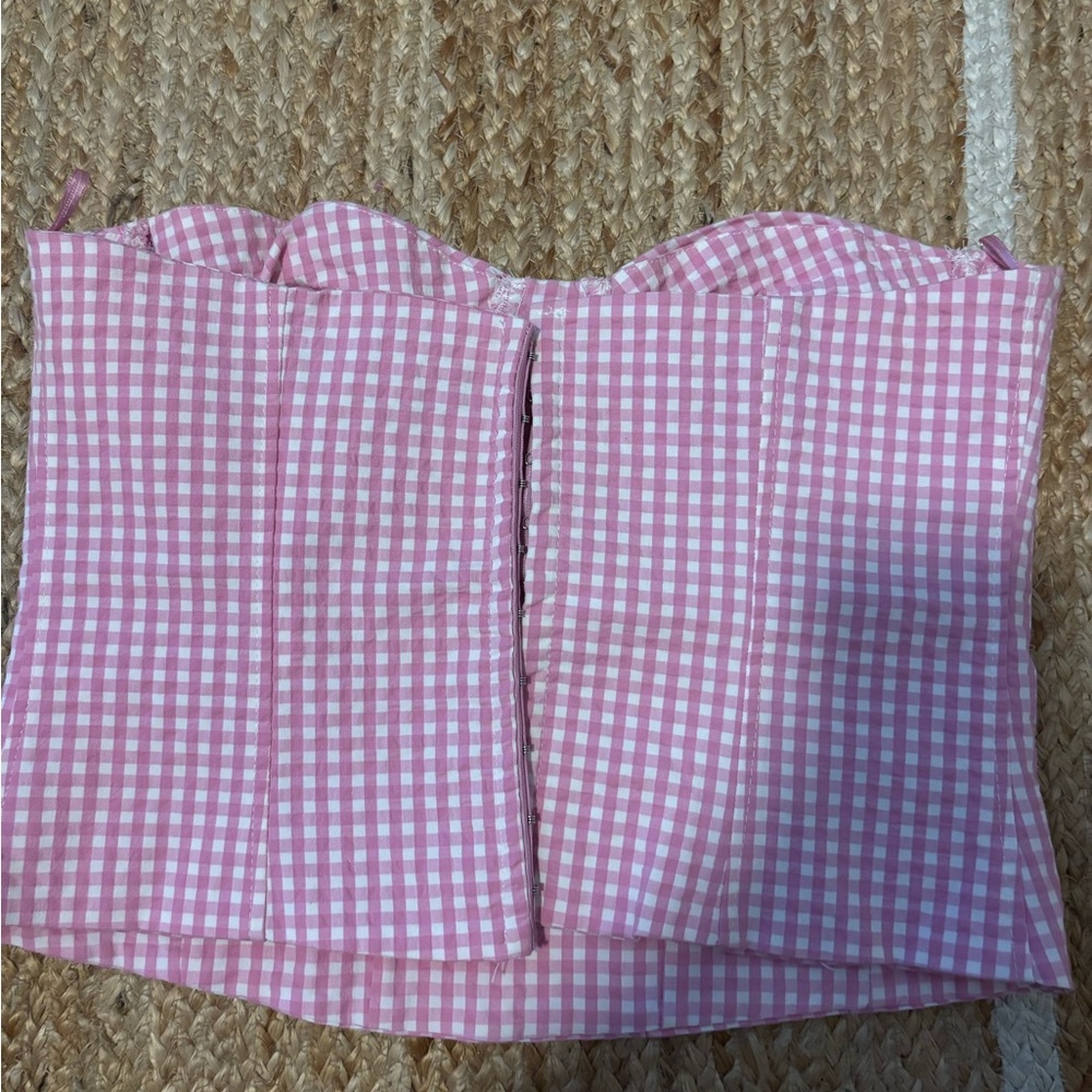 Pink Gingham Blouse - image 3